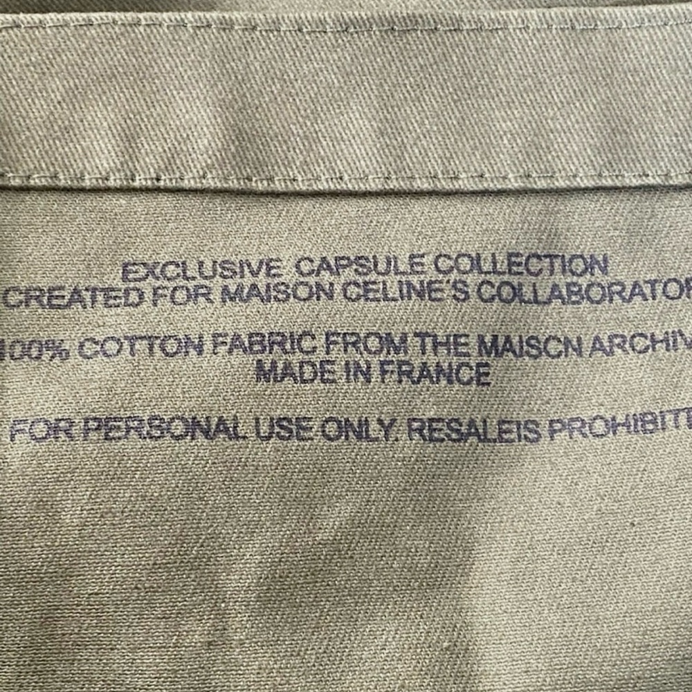 Celine Capsule Collection Olive Green Tote Bag - Picture 4 of 8